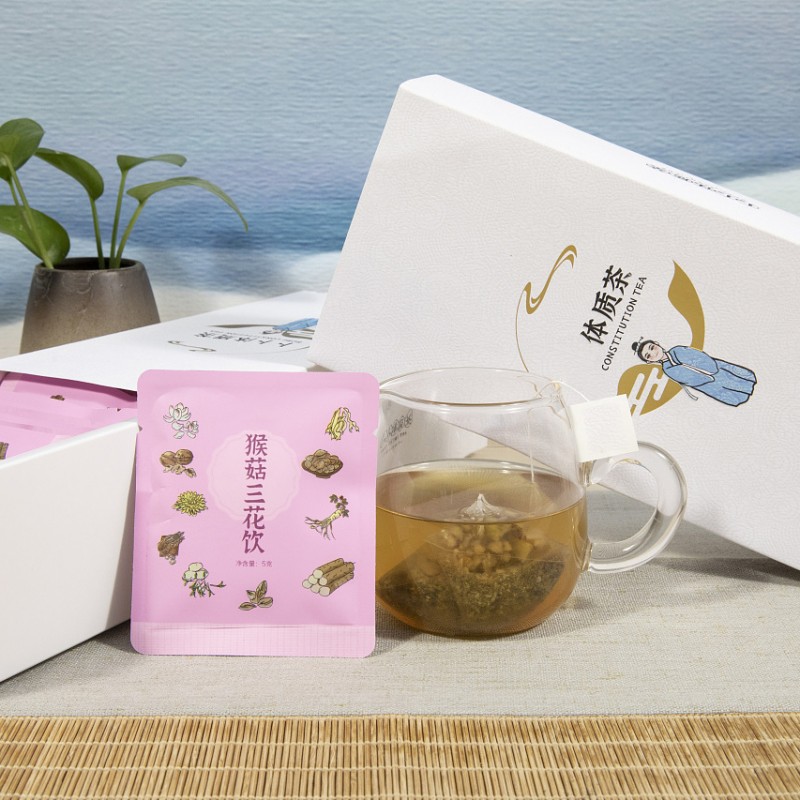 猴菇三花代用茶
