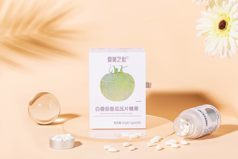 白番茄香瓜压片糖果 (2)
