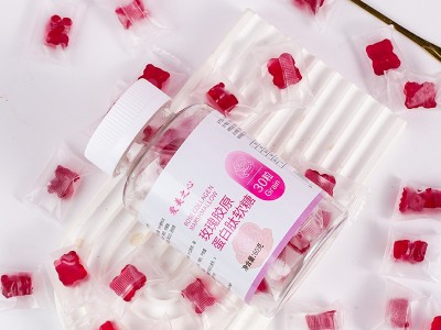 玫瑰胶原蛋白软糖代加工 凝胶糖果定制 女性软糖生产图1