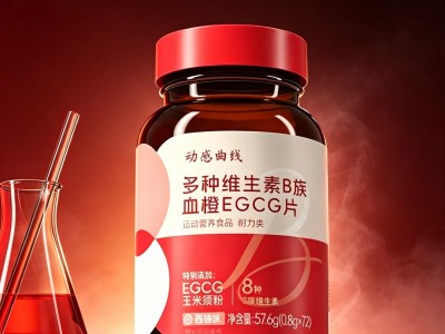 瓶装多种维生素 B 族血橙 EGCG 片 果蔬复配压片糖果源头食品工厂可贴牌代加工图3