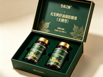 元宝枫籽油凝胶糖果 滴注成型即食膳食软糖瓶装 OEM图4