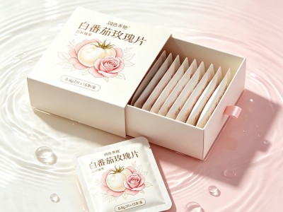 白番茄玫瑰压片糖果代加工果蔬番茄片OEM贴牌小袋装图4