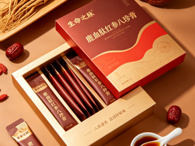 鹿血肽红参八珍膏贴牌代工 独立条袋膏滋饮品 配方定制一站式生产图3