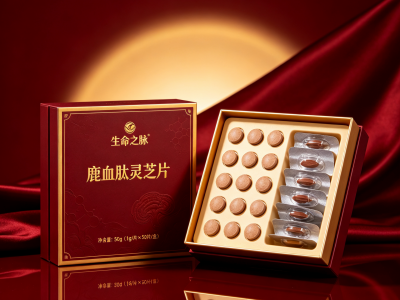 鹿血肽灵芝片 OEM 贴牌 草本肽复配压片糖果 ODM 片剂图3