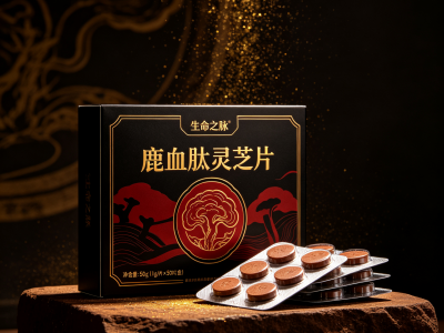 鹿血肽灵芝片 OEM 贴牌 草本肽复配压片糖果 ODM 片剂图4