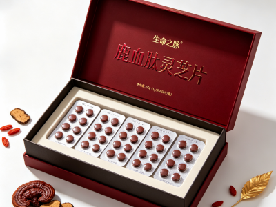 即食鹿血肽灵芝压片 多味食养原料复配片剂 瓶装糖果 可批量拿货图3