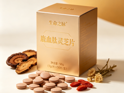即食鹿血肽灵芝压片 多味食养原料复配片剂 瓶装糖果 可批量拿货图5