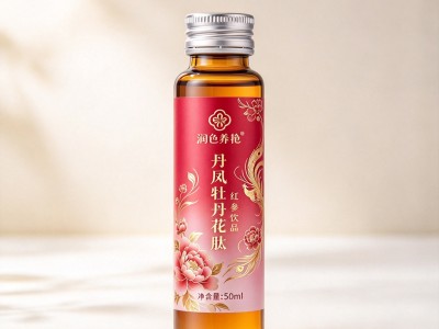 丹凤牡丹花肽口服液瓶装红参饮品定制瓶装植物饮品OEM代加工图1