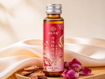 丹凤牡丹花肽口服液瓶装红参饮品定制瓶装植物饮品OEM代加工图2