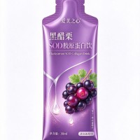 黑醋栗sod胶原蛋白饮定制袋装植物饮品OEM贴牌加工